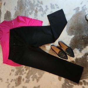 🎉Soft Surroundings - Black Denim Straight Leg Ankle Pants - size 16P